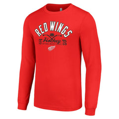 NHL Red Detroit Red Wings Starter Puck Long Sleeve T-Shirt