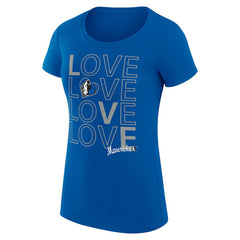 NBA Dallas Mavericks G-III 4Her by Carl Banks Women's Super-Slim Fit Lightweight Basketball Love T-Shirt sale