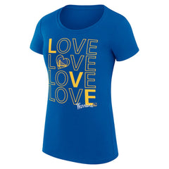 NBA Golden State Warriors G-III 4Her by Carl Banks Women's Super-Slim Fit Lightweight Basketball Love T-Shirt sale