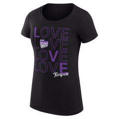 NBA Sacramento Kings G-III 4Her by Carl Banks Women's Super-Slim Fit Lightweight Basketball Love T-Shirt