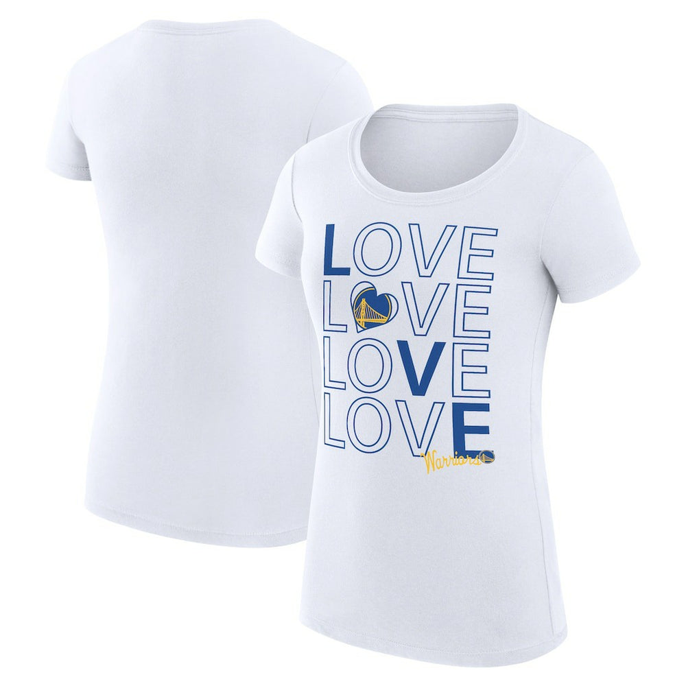 NBA Golden State Warriors G-III 4Her by Carl Banks Women's Super-Slim Fit Lightweight Basketball Love T-Shirt sale
