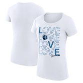 NBA Minnesota Timberwolves G-III 4Her by Carl Banks Women's Super-Slim Fit Lightweight Basketball Love T-Shirt