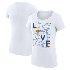 NBA New York Knicks G-III 4Her by Carl Banks Women's Super-Slim Fit Lightweight Basketball Love T-Shirt