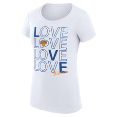 NBA New York Knicks G-III 4Her by Carl Banks Women's Super-Slim Fit Lightweight Basketball Love T-Shirt