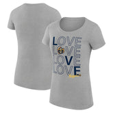 NBA Denver Nuggets G-III 4Her by Carl Banks Women's Super-Slim Fit Lightweight Basketball Love T-Shirt sale