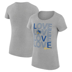 NBA Golden State Warriors G-III 4Her by Carl Banks Women's Super-Slim Fit Lightweight Basketball Love T-Shirt sale