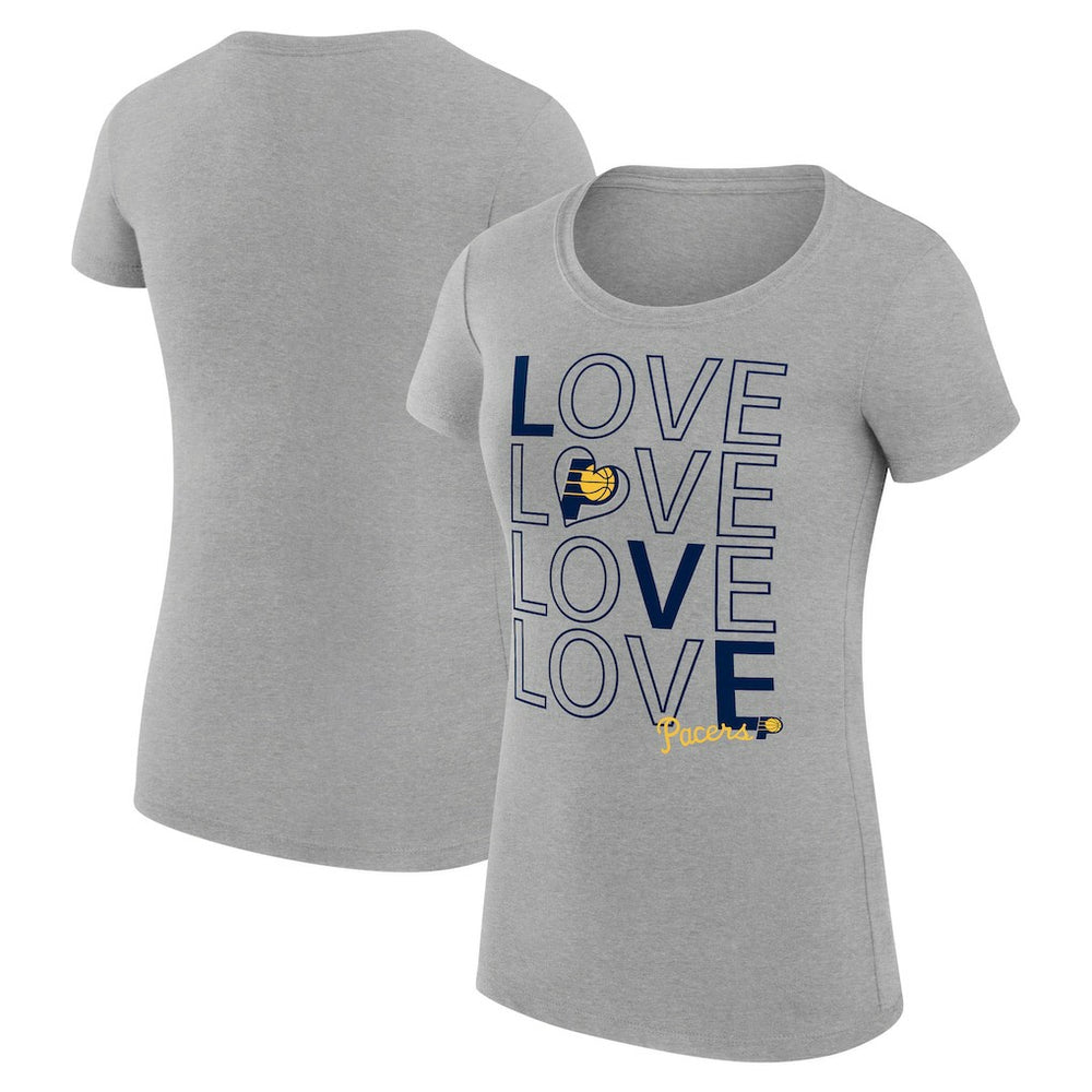 NBA Indiana Pacers G-III 4Her by Carl Banks Women's Super-Slim Fit Lightweight Basketball Love T-Shirt