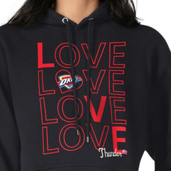 NBA Oklahoma City Thunder G-III 4Her by Carl Banks Women's Basketball Love Fleece Pullover Hoodie