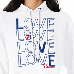 NBA Philadelphia 76ers G-III 4Her by Carl Banks Women's Basketball Love Fleece Pullover Hoodie