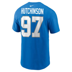 Aidan Hutchinson Name & Number T-Shirt - Detroit Lions