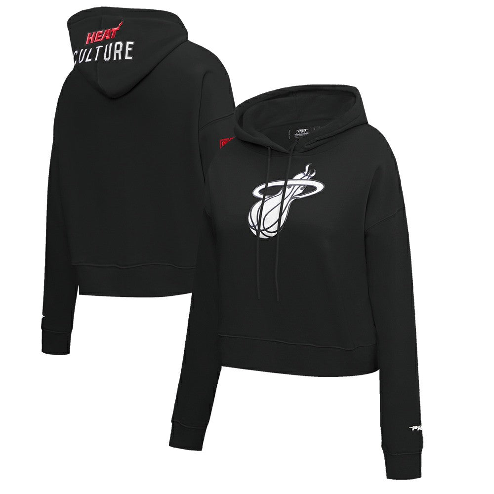 NBA Miami Heat Pro Standard Women's 2023/24 City Edition Cropped Pullover Hoodie