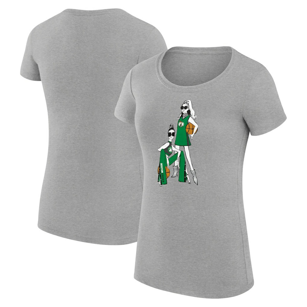 NBA Boston Celtics G-III 4Her by Carl Banks Women's Super-Slim Fit Lightweight Basketball Girls T-Shirt