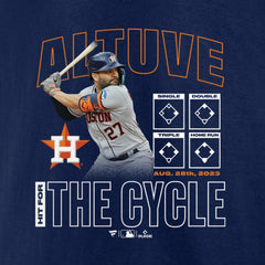 MLB Jose Altuve Houston Astros Cycle T-Shirt – Navy