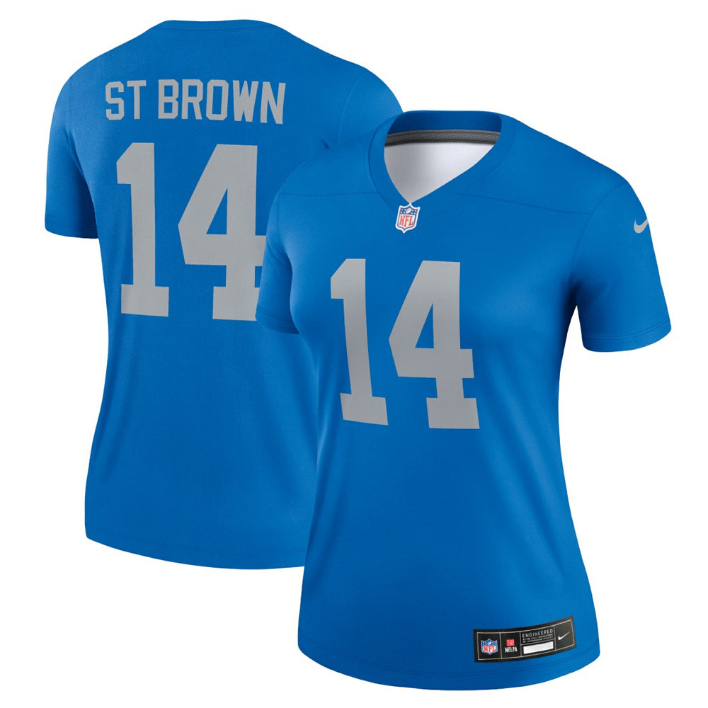 Amon-Ra St. Brown Women's Alternate Legend Player Performance Top - Detroit Lions
