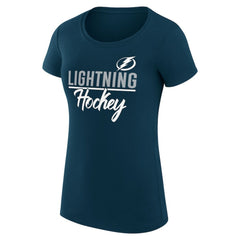 NHL Navy Tampa Bay Lightning G-III 4Her by Carl Banks Women's Super-Slim Fit Lightweight Team Sport T-Shirt