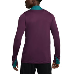 Paris Saint-Germain 2024/25 Strike Drill Performance Quarter-Zip Long Sleeve Top - Nike Burgundy