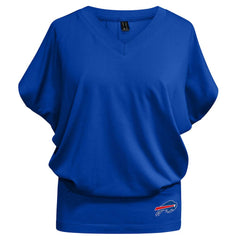 Kiya Tomlin Women's Blousy V-Neck T-Shirt - Buffalo Bills