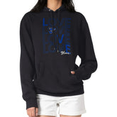 NHL Black St. Louis Blues G-III 4Her by Carl Banks Women's Hockey Love Fleece Pullover Hoodie