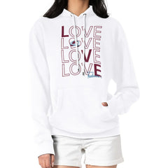 NHL White Colorado Avalanche G-III 4Her by Carl Banks Women's Hockey Love Fleece Pullover Hoodie