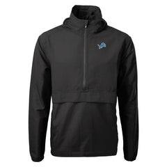 Cutter & Buck Charter Eco Recycled Anorak Half-Zip Jacket - Detroit Lions