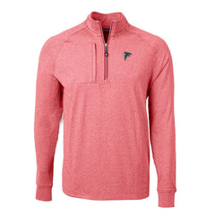 Cutter & Buck Adapt Eco Knit Quarter-Zip Pullover Top - Atlanta Falcons