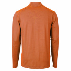 Cutter & Buck Virtue Eco Pique Micro Stripe Recycled Quarter-Zip Pullover Top - Denver Broncos