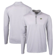 Cutter & Buck Virtue Eco Pique Micro Stripe Recycled Quarter-Zip Pullover Top - Green Bay Packers
