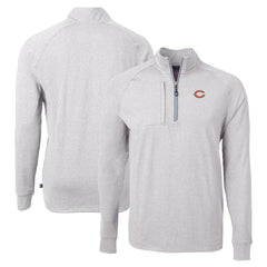 Cutter & Buck Adapt Eco Knit Quarter-Zip Pullover Top - Chicago Bears
