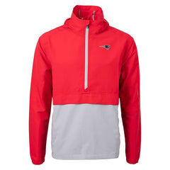 Cutter & Buck Charter Eco Recycled Anorak Half-Zip Jacket - New England Patriots