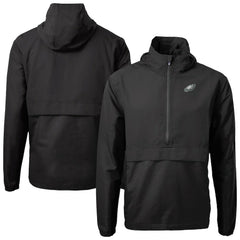 Cutter & Buck Charter Eco Recycled Anorak Half-Zip Jacket - Philadelphia Eagles