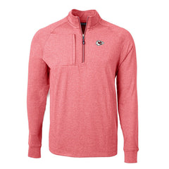 Cutter & Buck Adapt Eco Knit Quarter-Zip Pullover Top - Kansas City Chiefs
