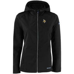 Cutter & Buck Women's Evoke Eco Softshell Recycled Full-Zip Hooded Jacket - Minnesota Vikings