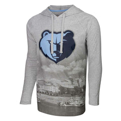 NBA Memphis Grizzlies Stadium Essentials Atrium Raglan Long Sleeve Hoodie T-Shirt