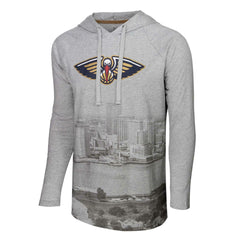 NBA New Orleans Pelicans Stadium Essentials Atrium Raglan Long Sleeve Hoodie T-Shirt