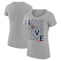 NHL Heather Gray Florida Panthers G-III 4Her by Carl Banks Women's Super-Slim Fit Lightweight Hockey Love T-Shirt