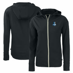 Cutter & Buck Women's Throwback Daybreak Eco Recycled Half-Zip Hoodie - Detroit Lions