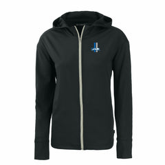 Cutter & Buck Women's Throwback Daybreak Eco Recycled Half-Zip Hoodie - Detroit Lions