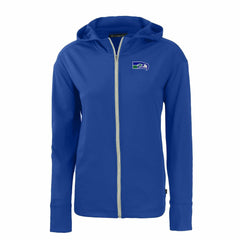 Cutter & Buck Women's Throwback Daybreak Eco Recycled Half-Zip Hoodie - Seattle Seahawks