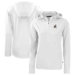 Cutter & Buck Women's Throwback Daybreak Eco Recycled Half-Zip Hoodie - Cleveland Browns