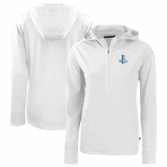 Cutter & Buck Women's Throwback Daybreak Eco Recycled Half-Zip Hoodie - Detroit Lions