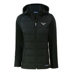 Cutter & Buck Women's Throwback Evoke Hybrid Eco Softshell Recycled Full-Zip Hoodie Jacket - Philadelphia Eagles
