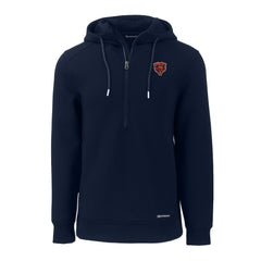 Cutter & Buck Throwback Roam Eco Half-Zip Recycled Pullover Hoodie - Chicago Bears