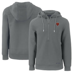 Cutter & Buck Throwback Roam Eco Half-Zip Recycled Pullover Hoodie - Chicago Bears