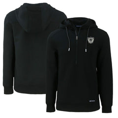 Cutter & Buck Throwback Roam Eco Half-Zip Recycled Pullover Hoodie - Las Vegas Raiders