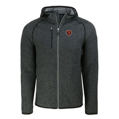 Cutter & Buck Throwback Mainsail Sweater-Knit Full-Zip Hoodie - Chicago Bears