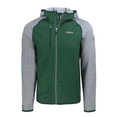 Cutter & Buck Throwback Mainsail Sweater-Knit Full-Zip Hoodie - New York Jets