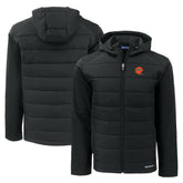 Cutter & Buck Throwback Evoke Hybrid Eco Softshell Recycled Full-Zip Hoodie Jacket - Cincinnati Bengals