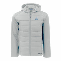Cutter & Buck Throwback Evoke Hybrid Eco Softshell Recycled Full-Zip Hoodie Jacket - Detroit Lions
