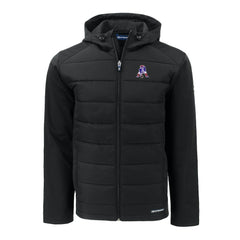 Cutter & Buck Throwback Evoke Hybrid Eco Softshell Recycled Full-Zip Hoodie Jacket - New England Patriots