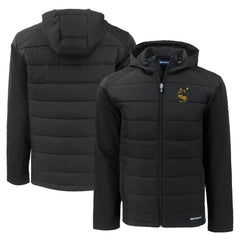 Cutter & Buck Throwback Evoke Hybrid Eco Softshell Recycled Full-Zip Hoodie Jacket - Pittsburgh Steelers